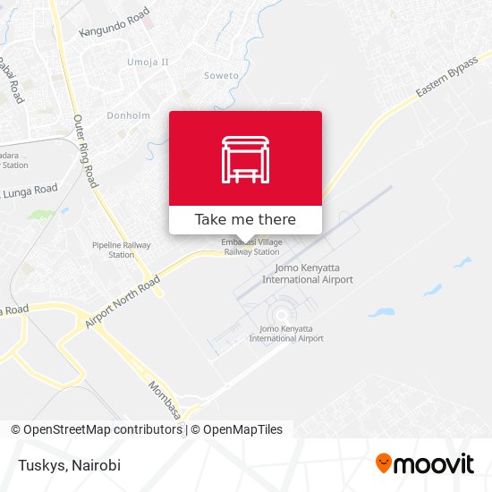 Tuskys map