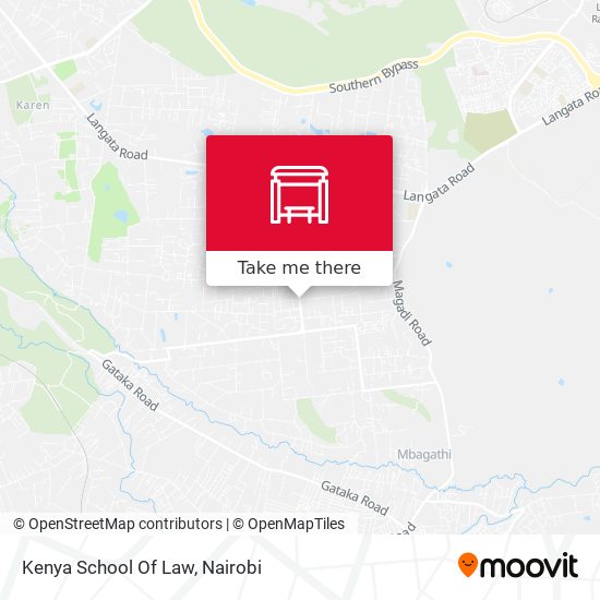 Kenya School Of Law map