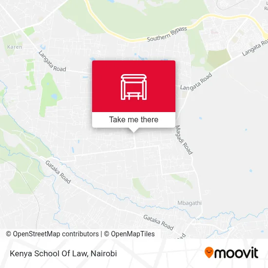 Kenya School Of Law map