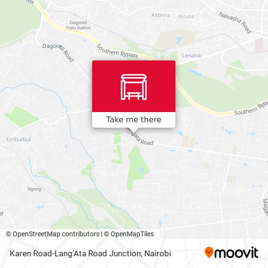 Karen Road-Lang'Ata Road Junction map