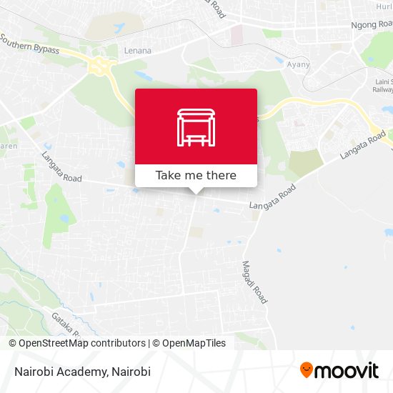 Nairobi Academy map