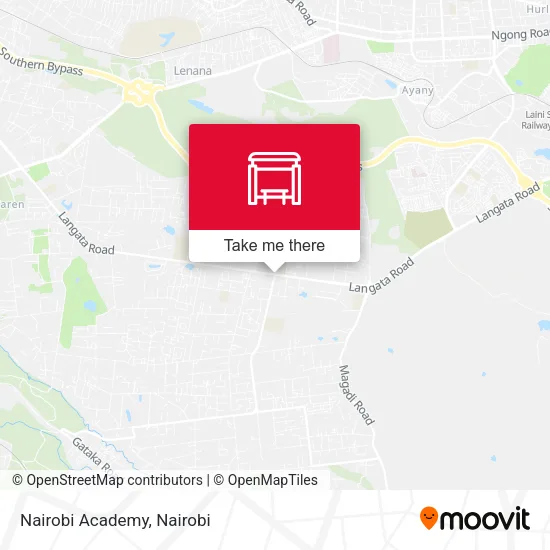 Nairobi Academy map