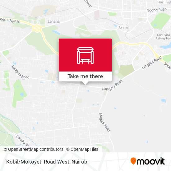Kobil/Mokoyeti Road West map