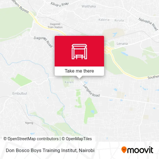 Don Bosco Boys Training Institut map