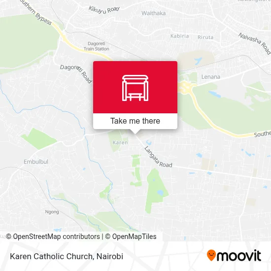 Karen Catholic Church map