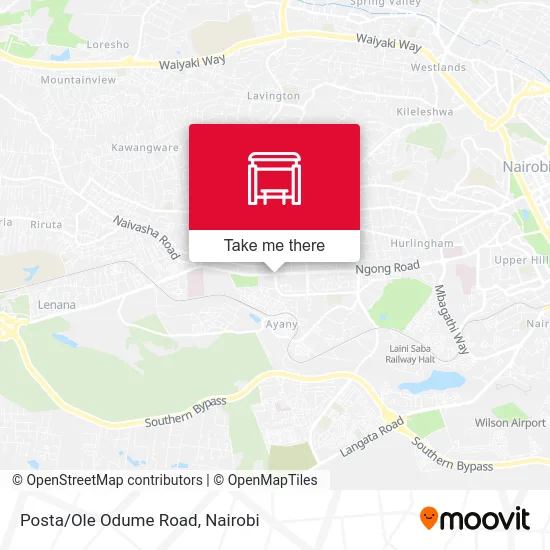 Posta/Ole Odume Road map