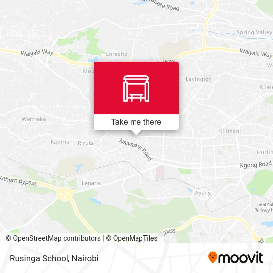 Rusinga School map