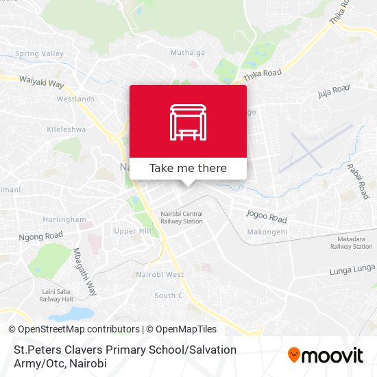 St.Peters Clavers Primary School / Salvation Army / Otc map