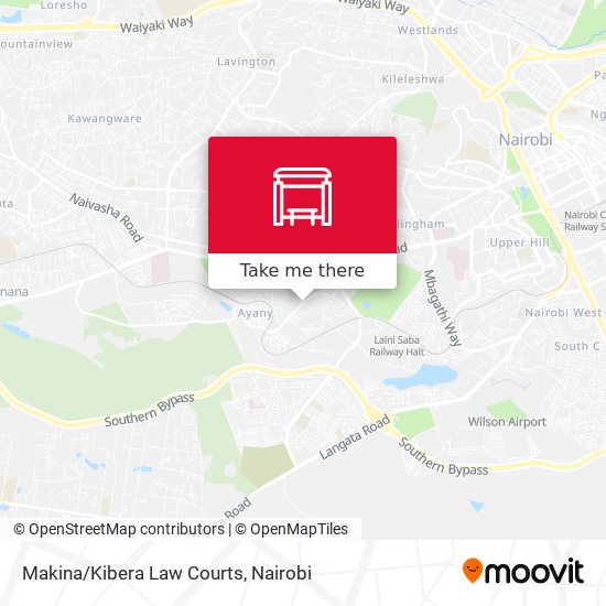 Makina/Kibera Law Courts map