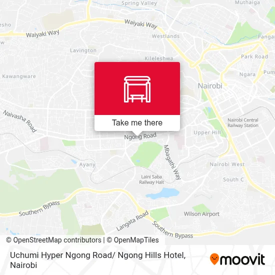 Uchumi Hyper Ngong Road/ Ngong Hills Hotel map