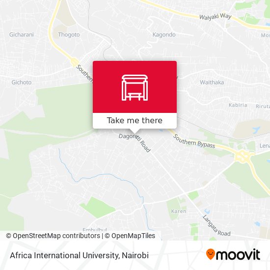 Africa International University map
