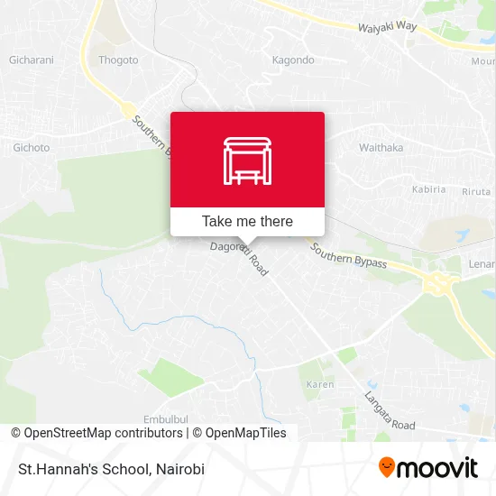 St.Hannah's School map