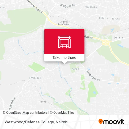 Westwood/Defense College map