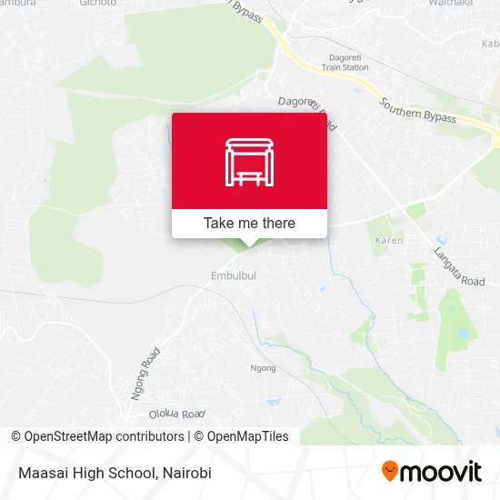 Maasai High School map