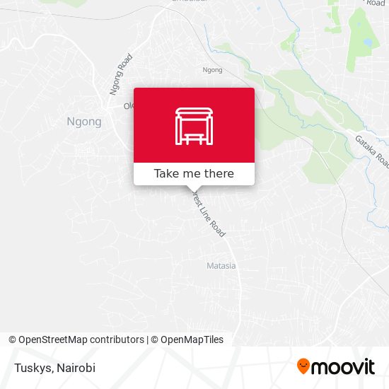 Tuskys map