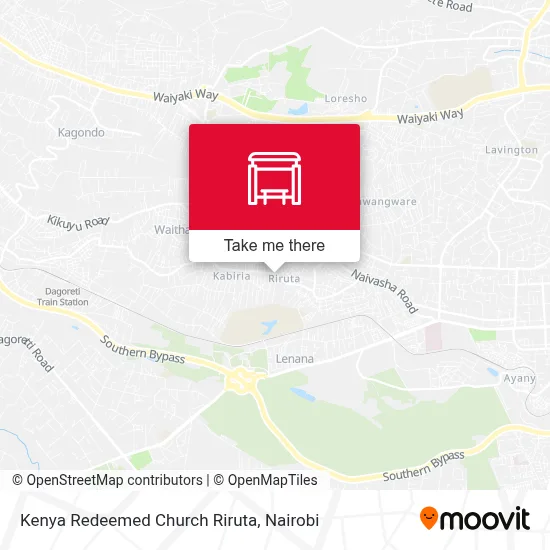 Kenya Redeemed Church Riruta map