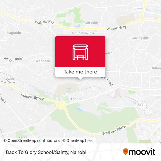 Back To Glory School/Sainty map