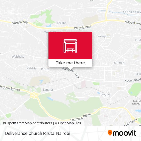 Deliverance Church Riruta map