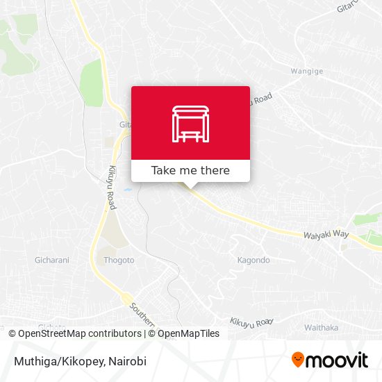 Muthiga/Kikopey map