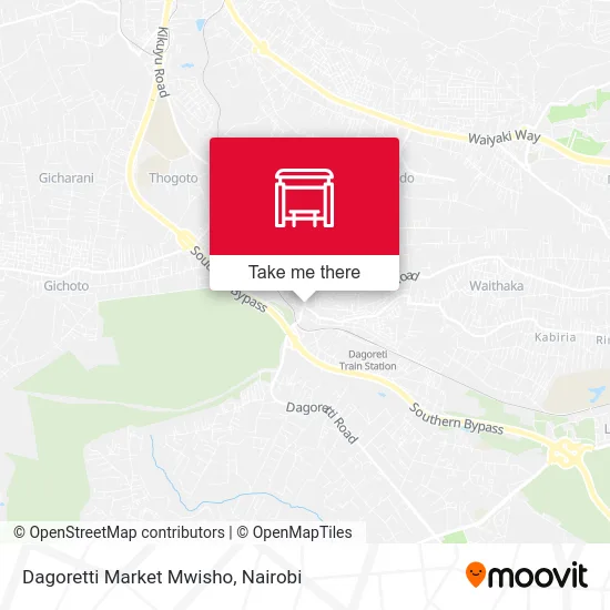 Dagoretti Market Mwisho map