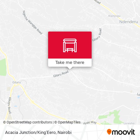 Acacia Junction/King'Eero map