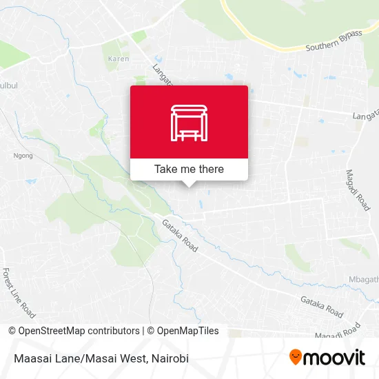 Maasai Lane/Masai West map