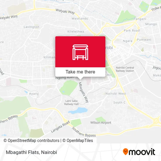 Mbagathi Flats map