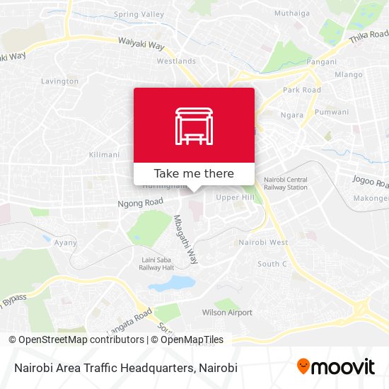 Nairobi Area Traffic Headquarters map