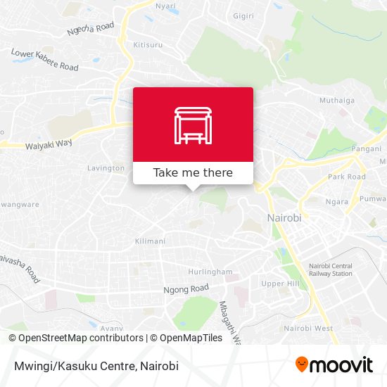Mwingi/Kasuku Centre map