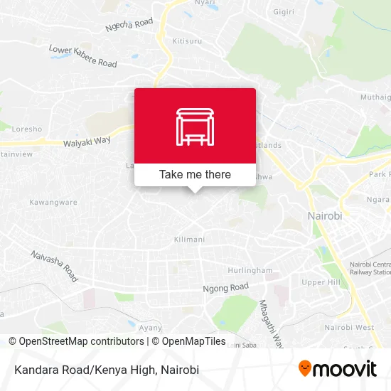 Kandara Road/Kenya High map
