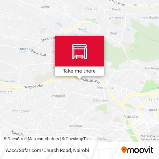Aacc/Safaricom/Church Road map
