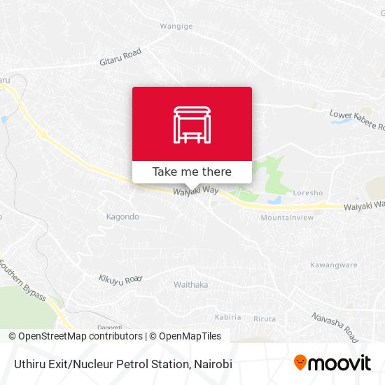 Uthiru Exit / Nucleur Petrol Station map