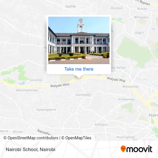Nairobi School map