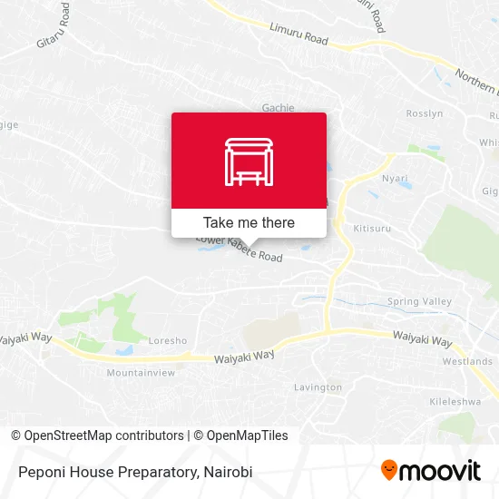 Peponi House Preparatory map