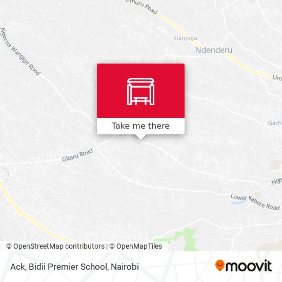 Ack, Bidii Premier School map