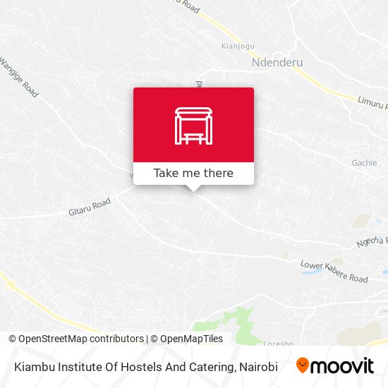 Kiambu Institute Of Hostels And Catering map
