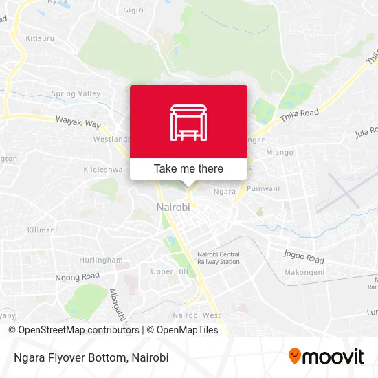 Ngara Flyover Bottom map