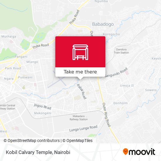 Kobil Calvary Temple map