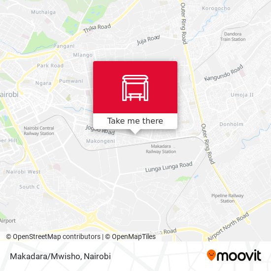 Makadara/Mwisho map