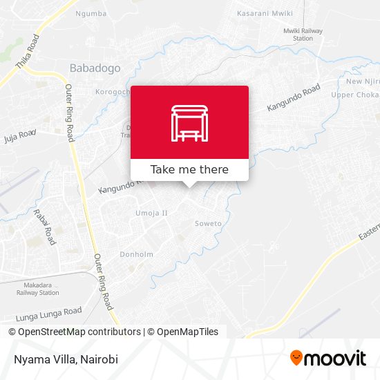 Nyama Villa map