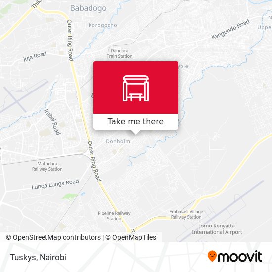 Tuskys map