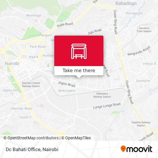 Dc Bahati Office map