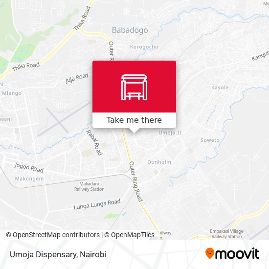Umoja Dispensary map