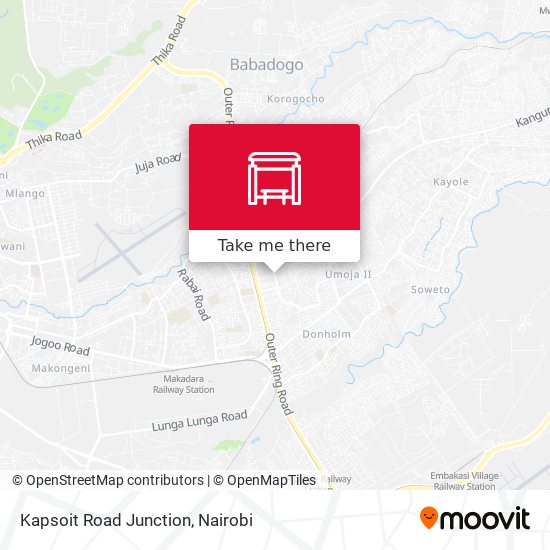 Kapsoit Road Junction map