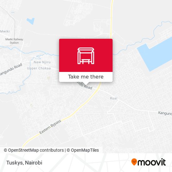 Tuskys map