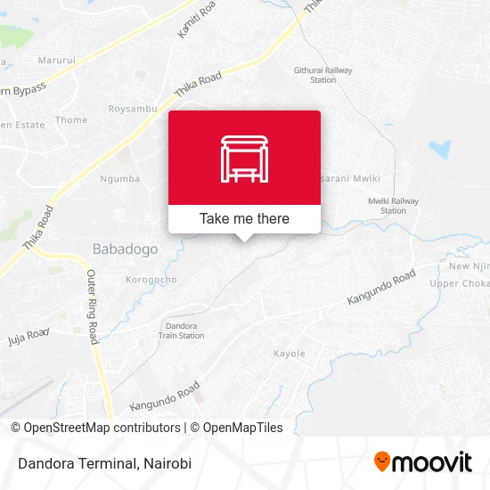 Dandora Terminal map