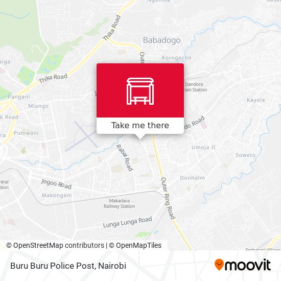 Buru Buru Police Post map