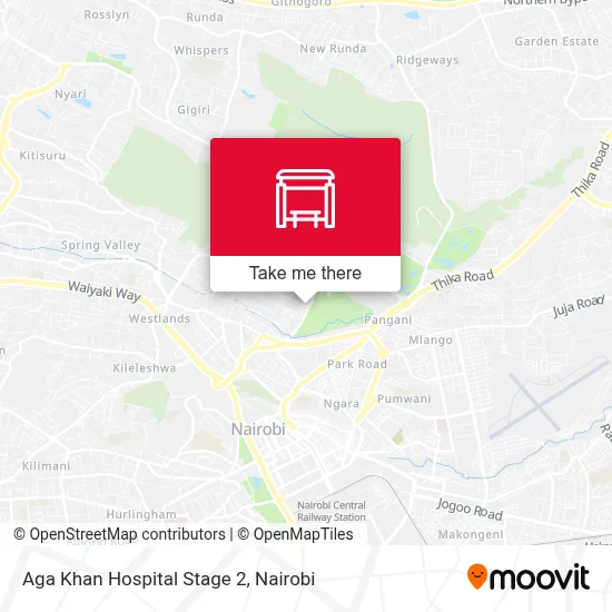 Aga Khan Hospital Stage 2 map
