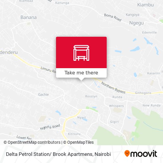 Delta Petrol Station/ Brook Apartmens map