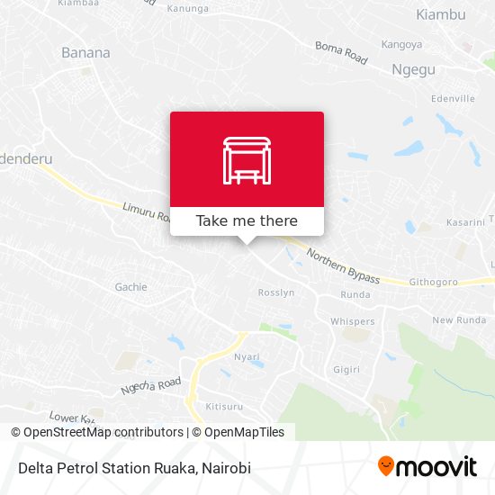 Delta Petrol Station Ruaka map
